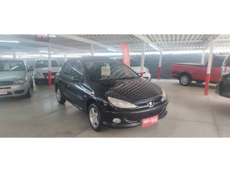 PEUGEOT - 206 - 2008/2008 - Preta - R$ 23.900,00