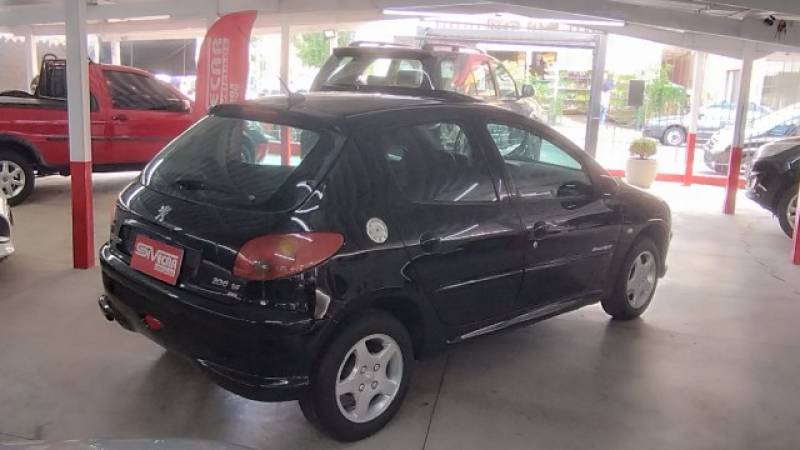 PEUGEOT - 206 - 2008/2008 - Preta - R$ 23.900,00